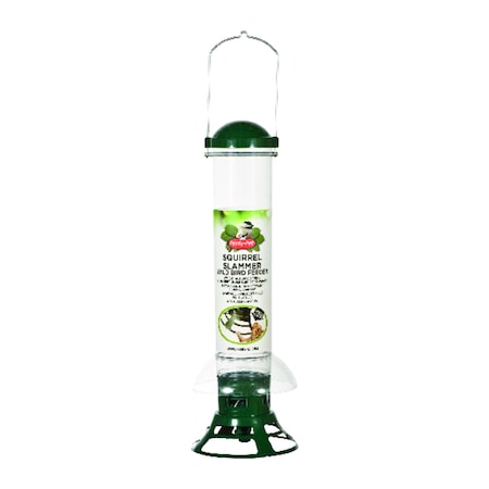 Perky-Pet Perky-Pet Squirrel Slammer Wild Bird 3.5 lb Metal/Plastic Bird Feeder 3 ports 5141-2